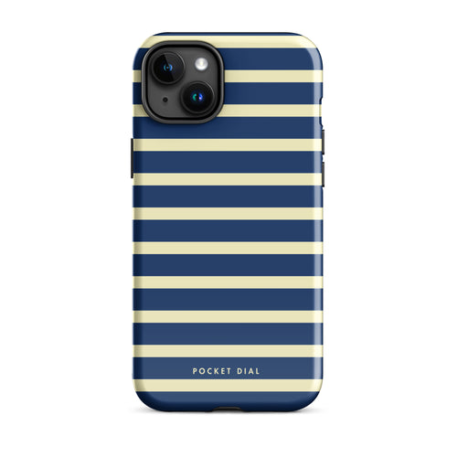 Buttermilk Sailor tough iPhone case with gloss finish, front view – Pocket Dial