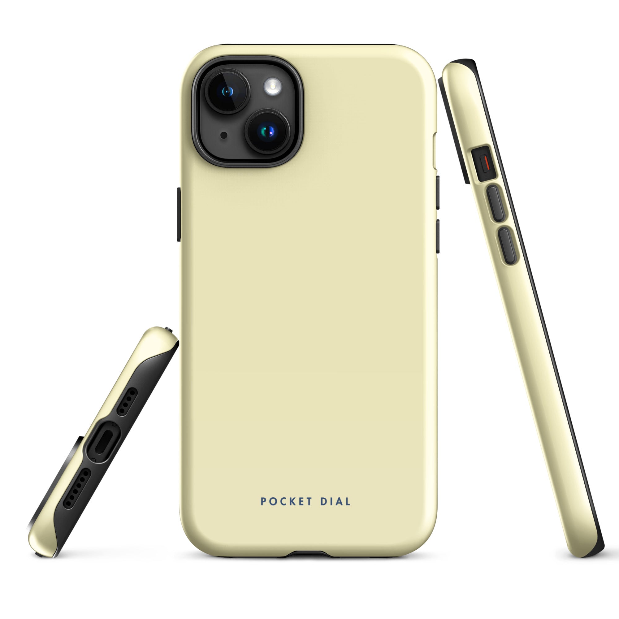 Sandy Bay tough iPhone case with gloss finish, alternate front view – Pocket Dial