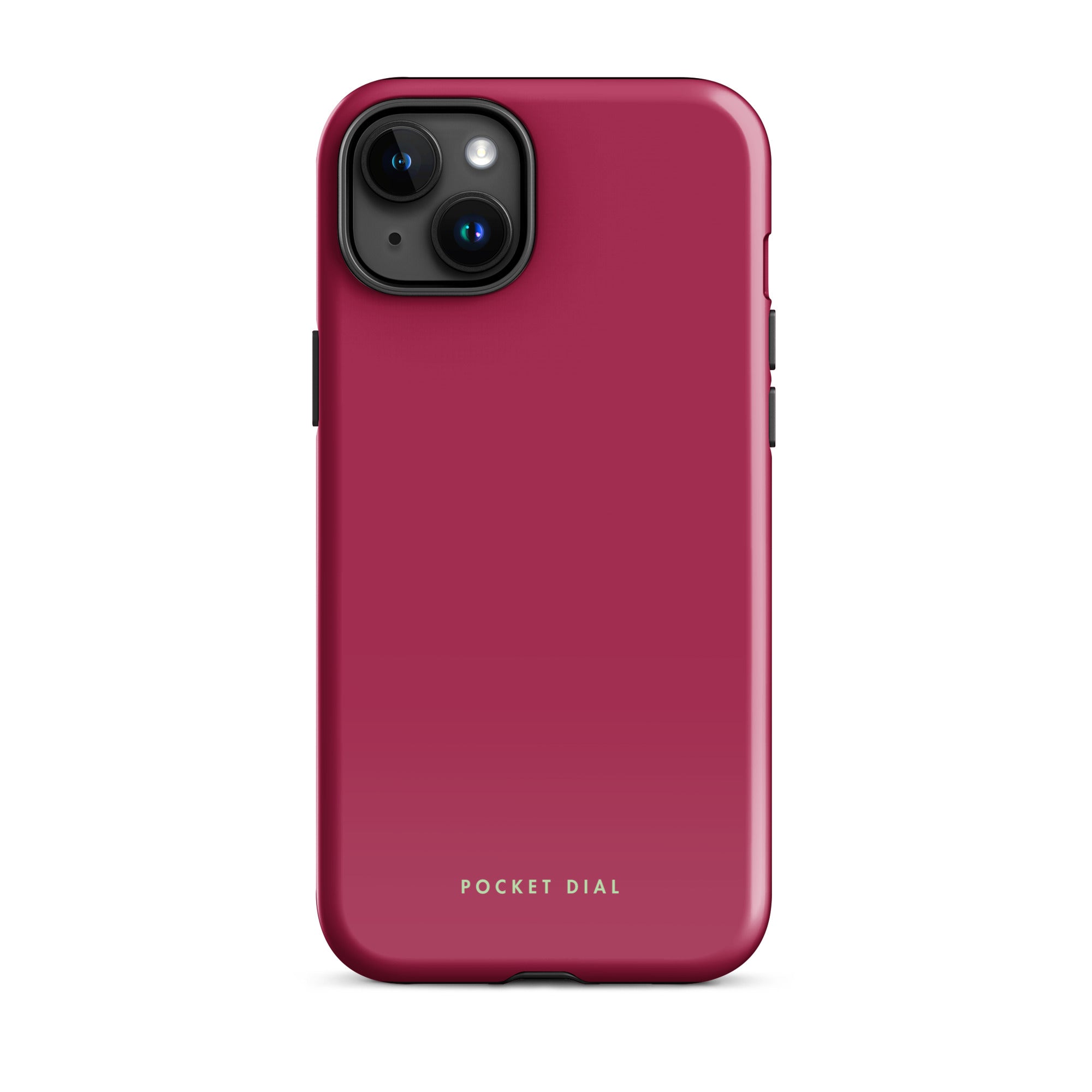 Cherry Baby tough iPhone case with gloss finish, front view – Pocket Dial