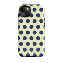 Seaside Spot tough iPhone case with gloss finish, front view – Pocket Dial