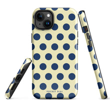 Seaside Spot tough iPhone case with gloss finish, alternate front view – Pocket Dial