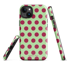 Sweet Matcha tough iPhone case with gloss finish, alternate front view – Pocket Dial