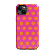 Sunset Spot tough iPhone case with gloss finish, front view – Pocket Dial