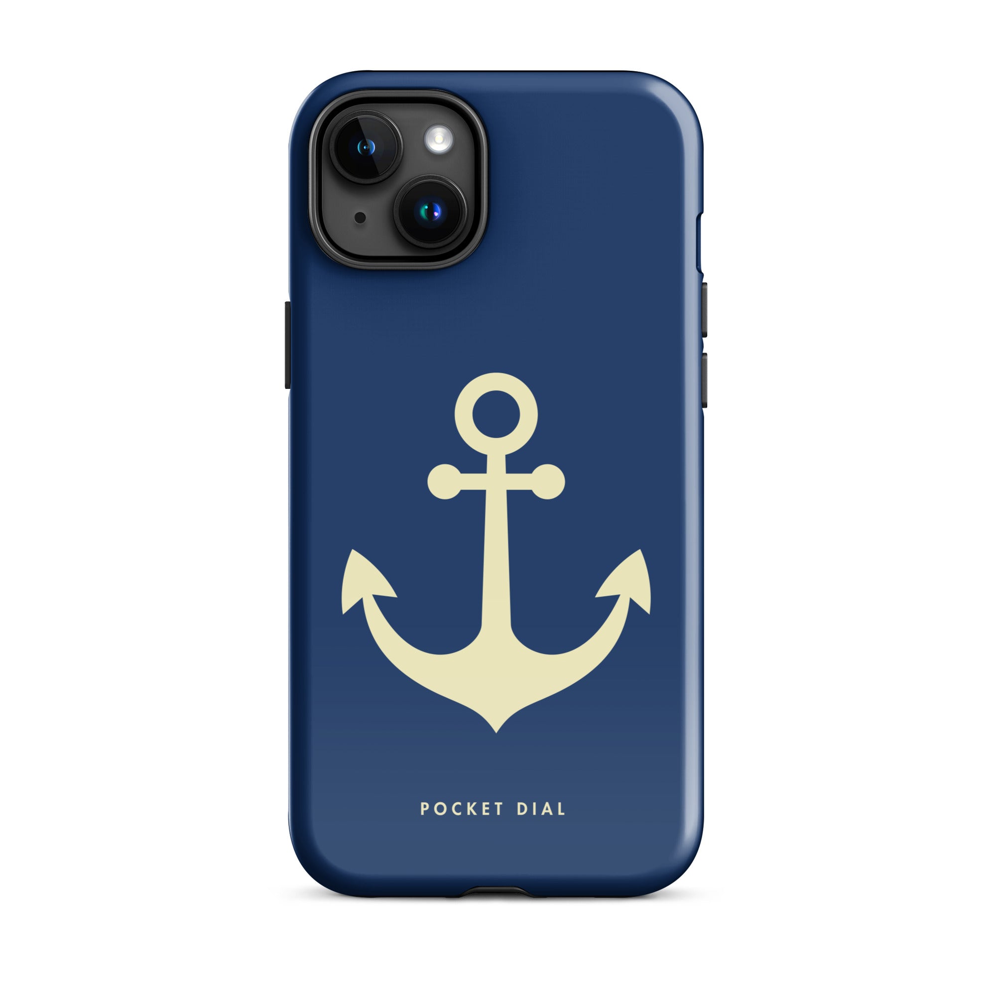 Yacht Club tough iPhone case with gloss finish, front view – Pocket Dial