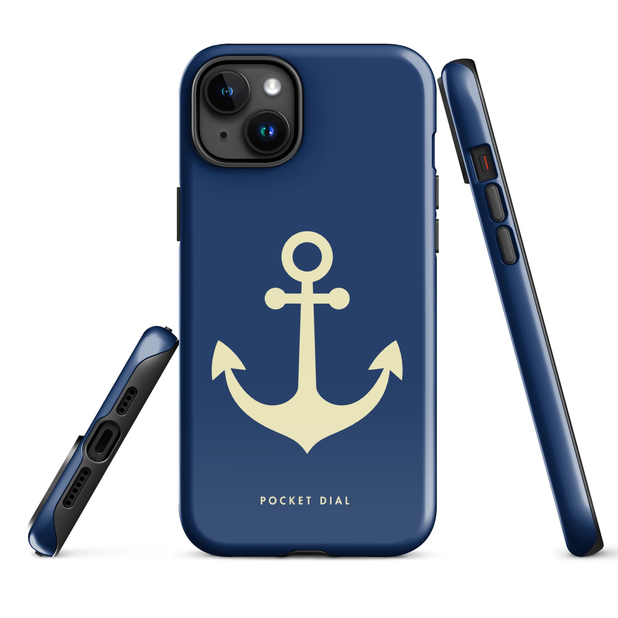 Yacht Club tough iPhone case with gloss finish, alternate front view – Pocket Dial