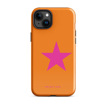 Sunset Star tough iPhone case with gloss finish, front view – Pocket Dial