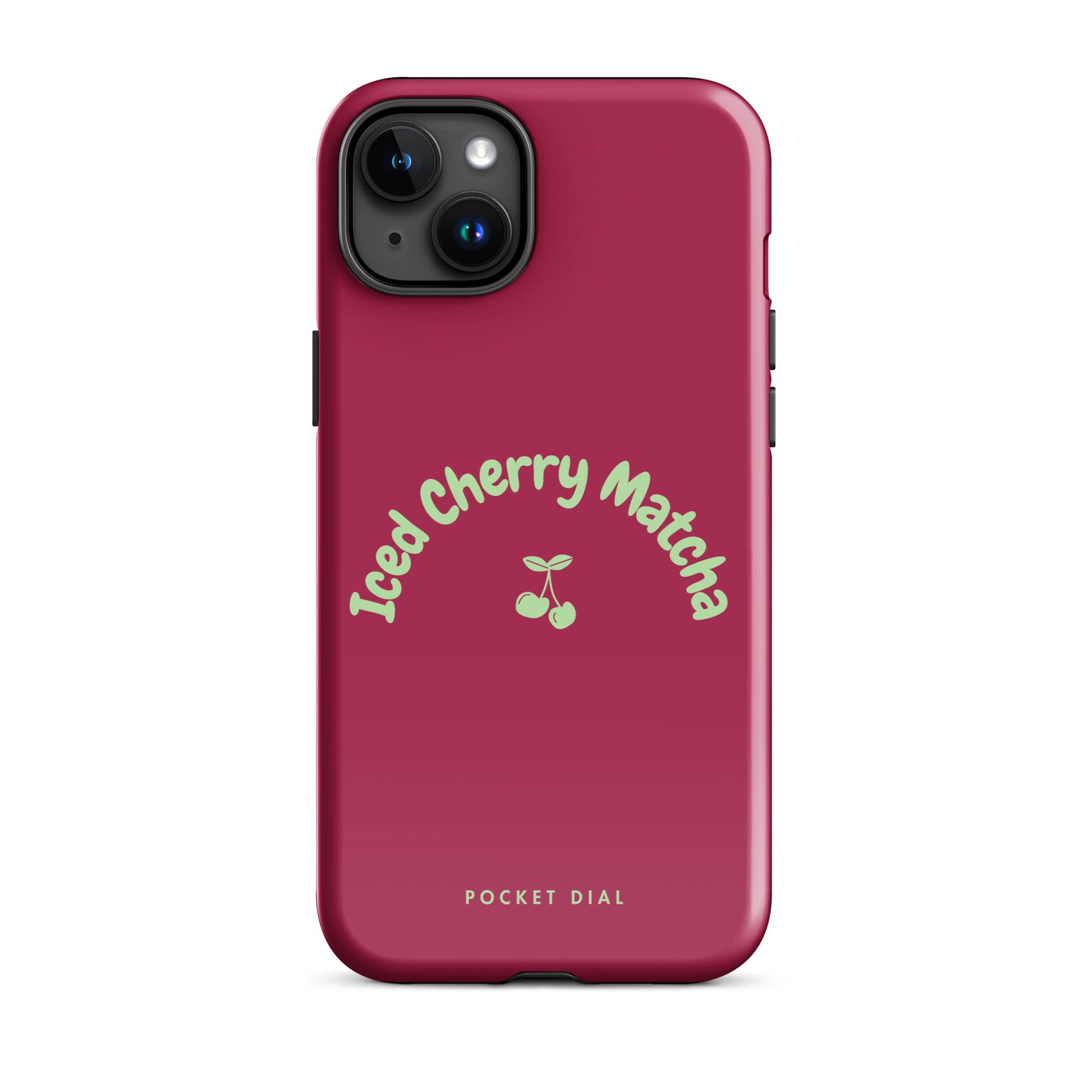 Iced & Sweet tough iPhone case with gloss finish, front view – Pocket Dial