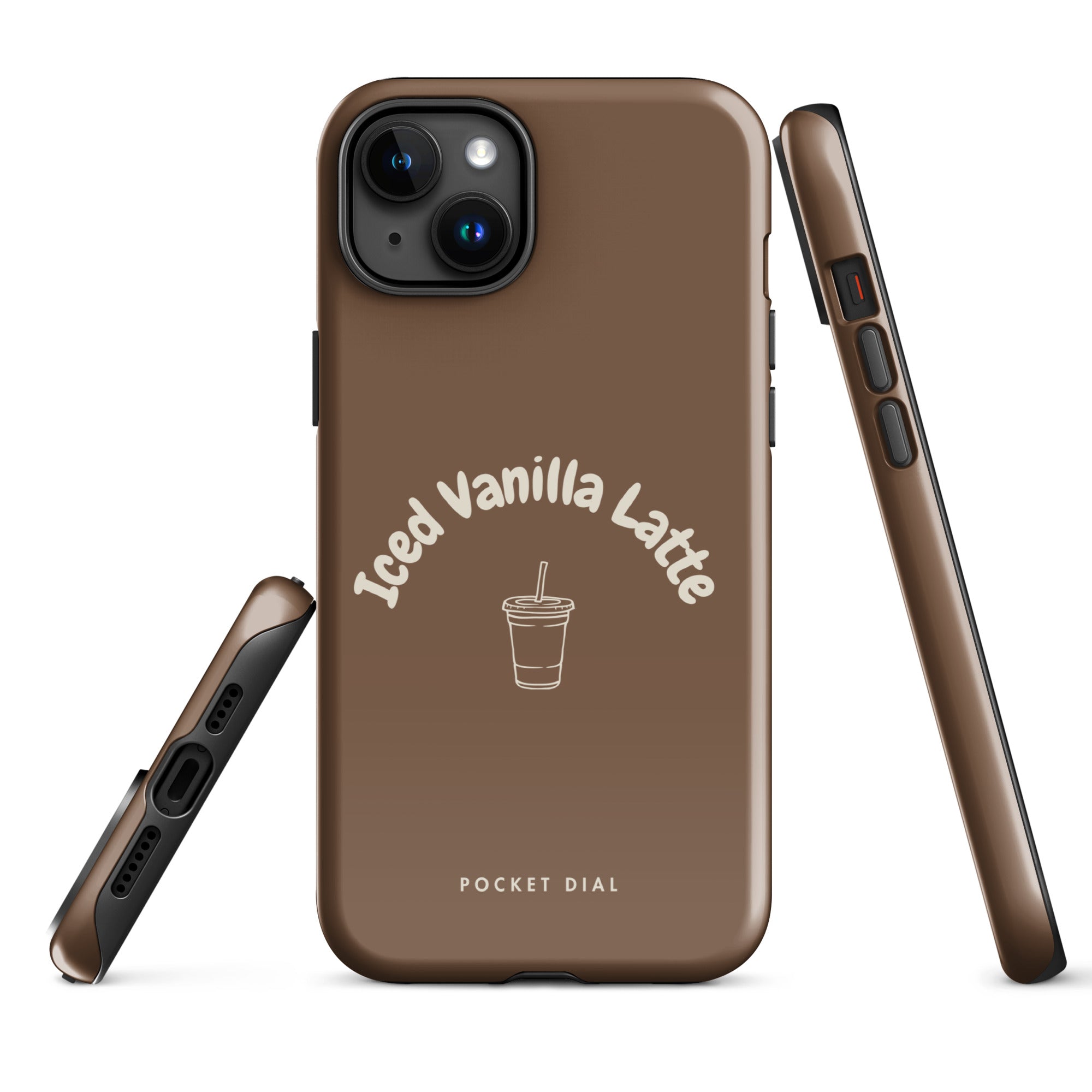 Vanilla Fix tough iPhone case with gloss finish, alternate front view – Pocket Dial