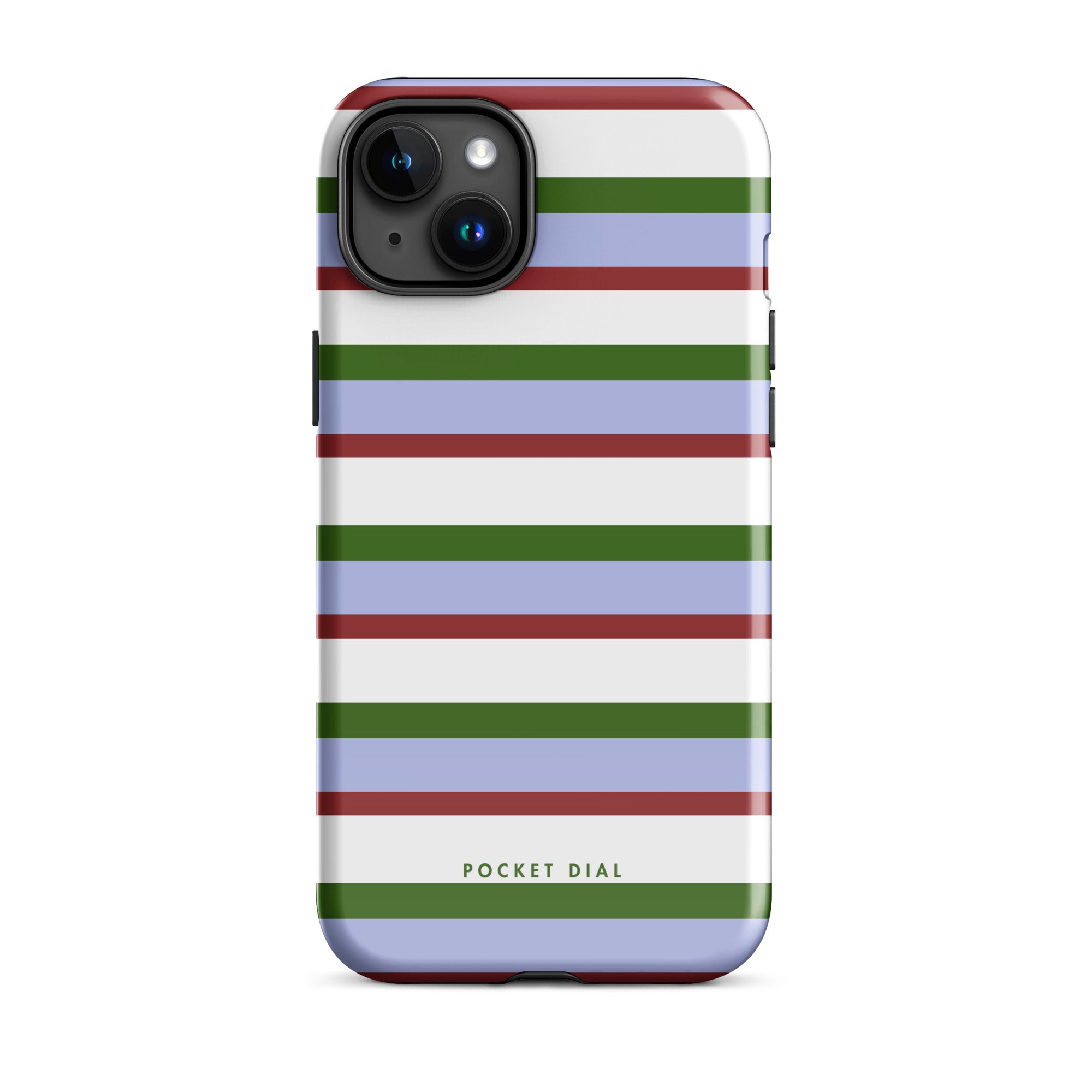 Country Club tough iPhone case with gloss finish, front view – Pocket Dial