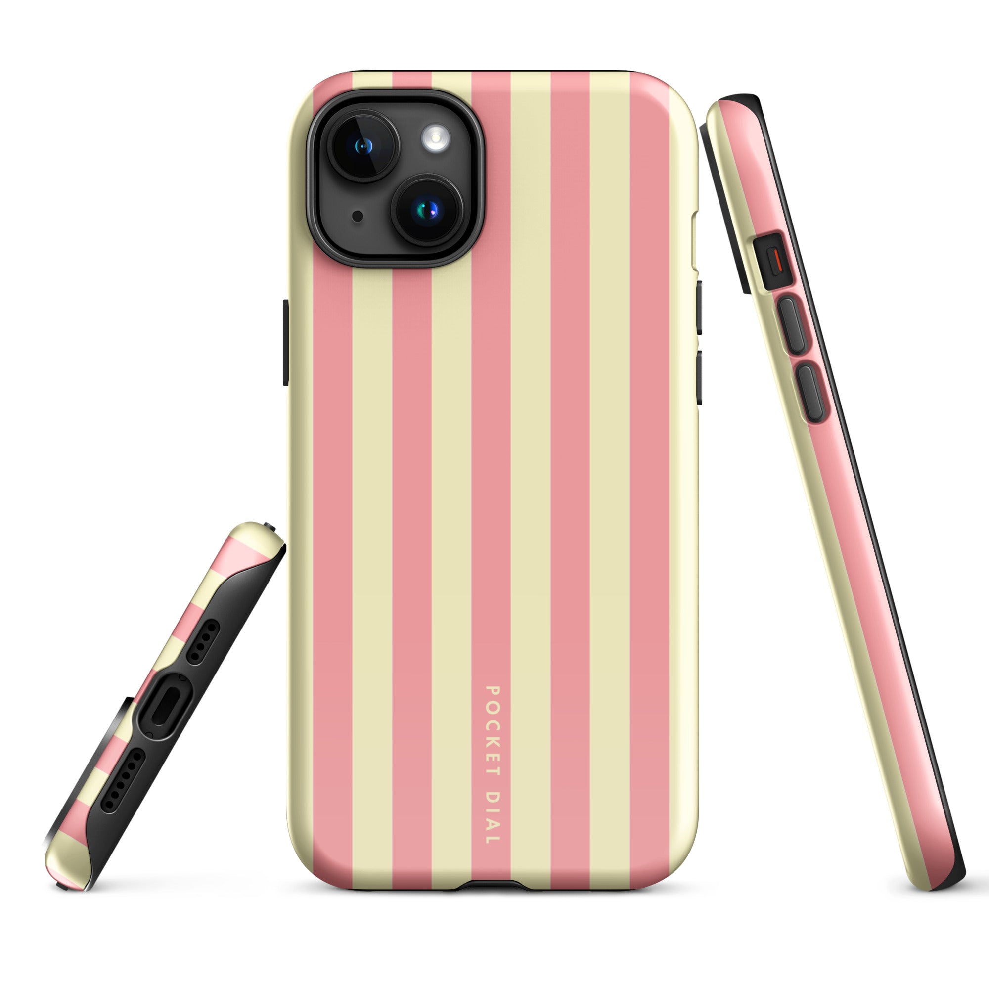 Sunday Club tough iPhone case with gloss finish, alternate front view – Pocket Dial