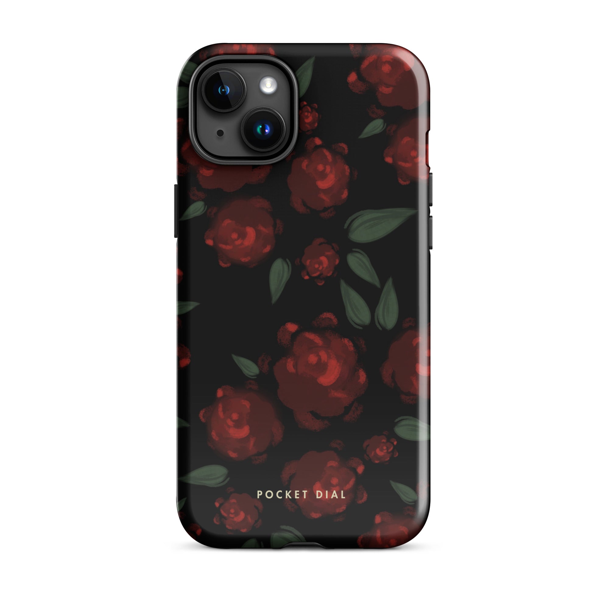 After Dark tough iPhone case with gloss finish, front view – Pocket Dial