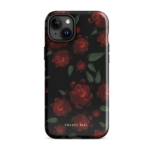After Dark tough iPhone case with gloss finish, front view – Pocket Dial