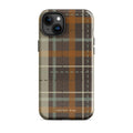Cotswold Check tough iPhone case with gloss finish, front view – Pocket Dial