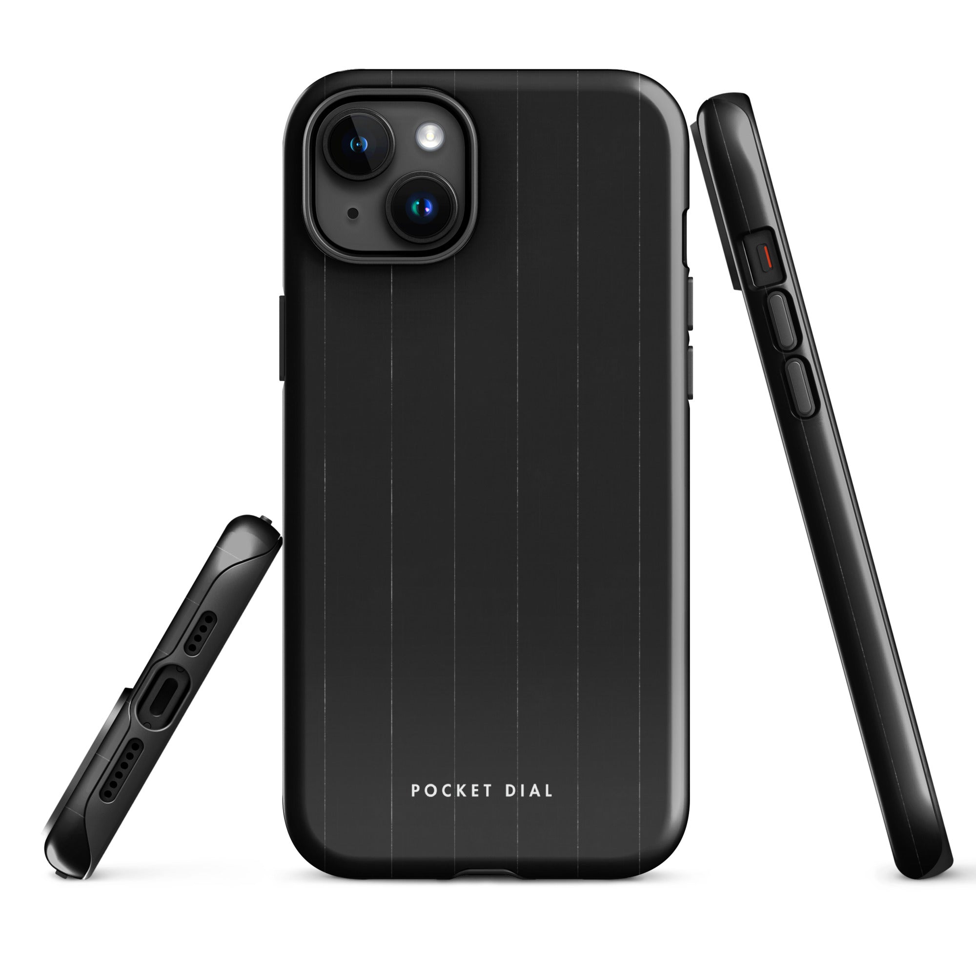 After Hours tough iPhone case with gloss finish, alternate front view – Pocket Dial