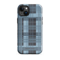Oxford Check tough iPhone case with gloss finish, front view – Pocket Dial