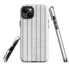 Sunday Linen tough iPhone case with gloss finish, alternate front view – Pocket Dial