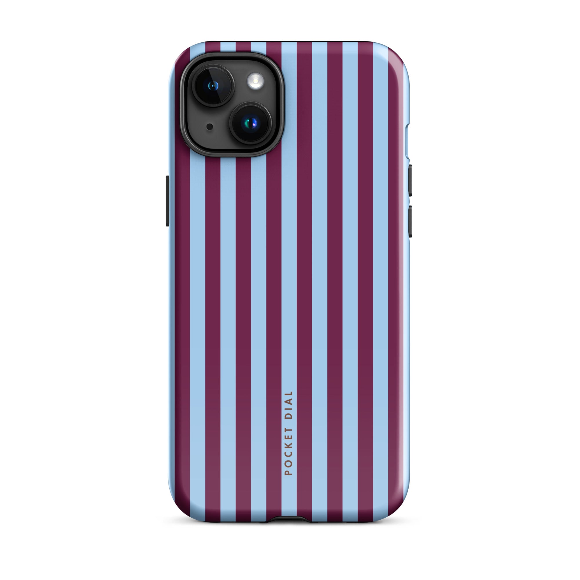 Polo Club tough iPhone case with gloss finish, front view – Pocket Dial