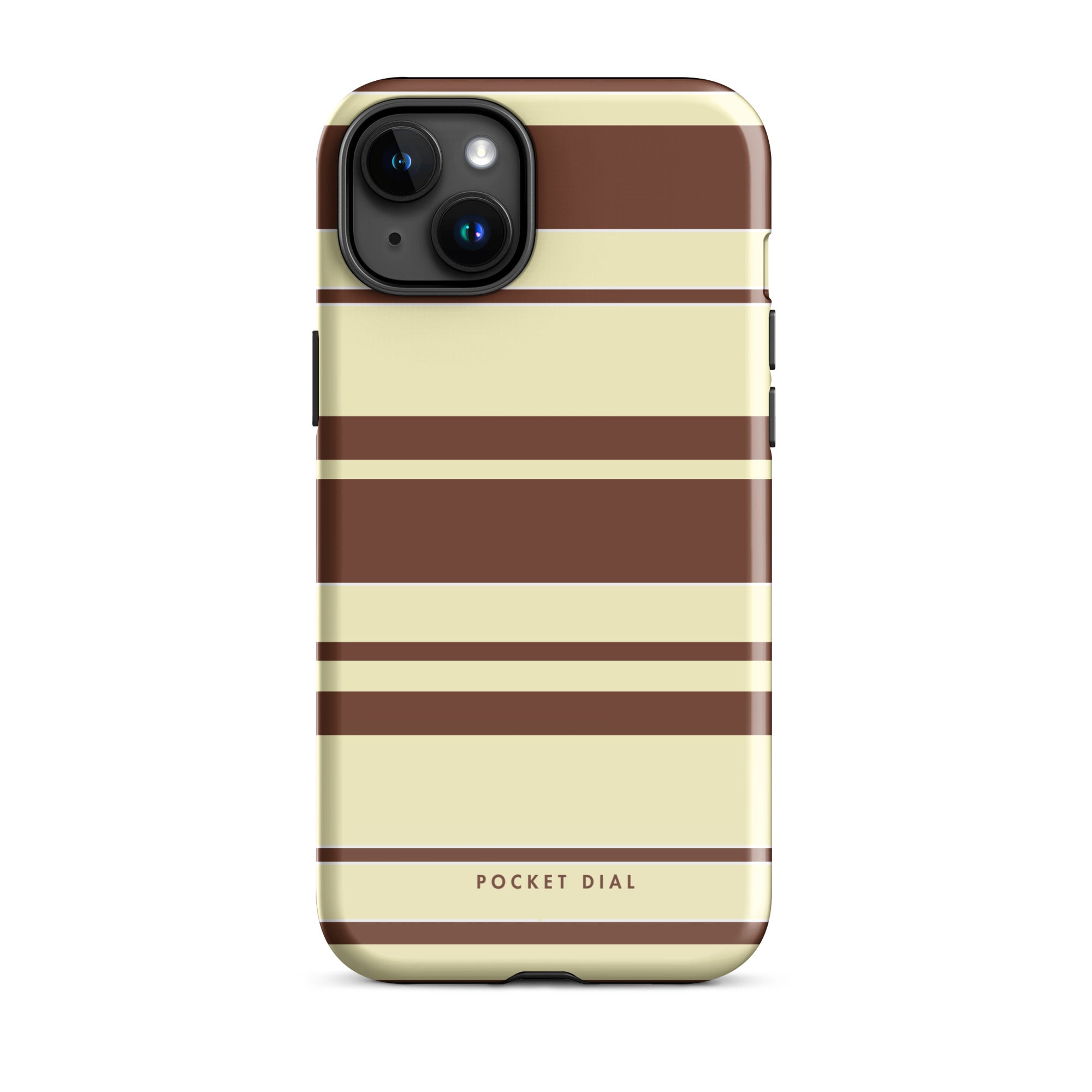Honey Club tough iPhone case with gloss finish, front view – Pocket Dial