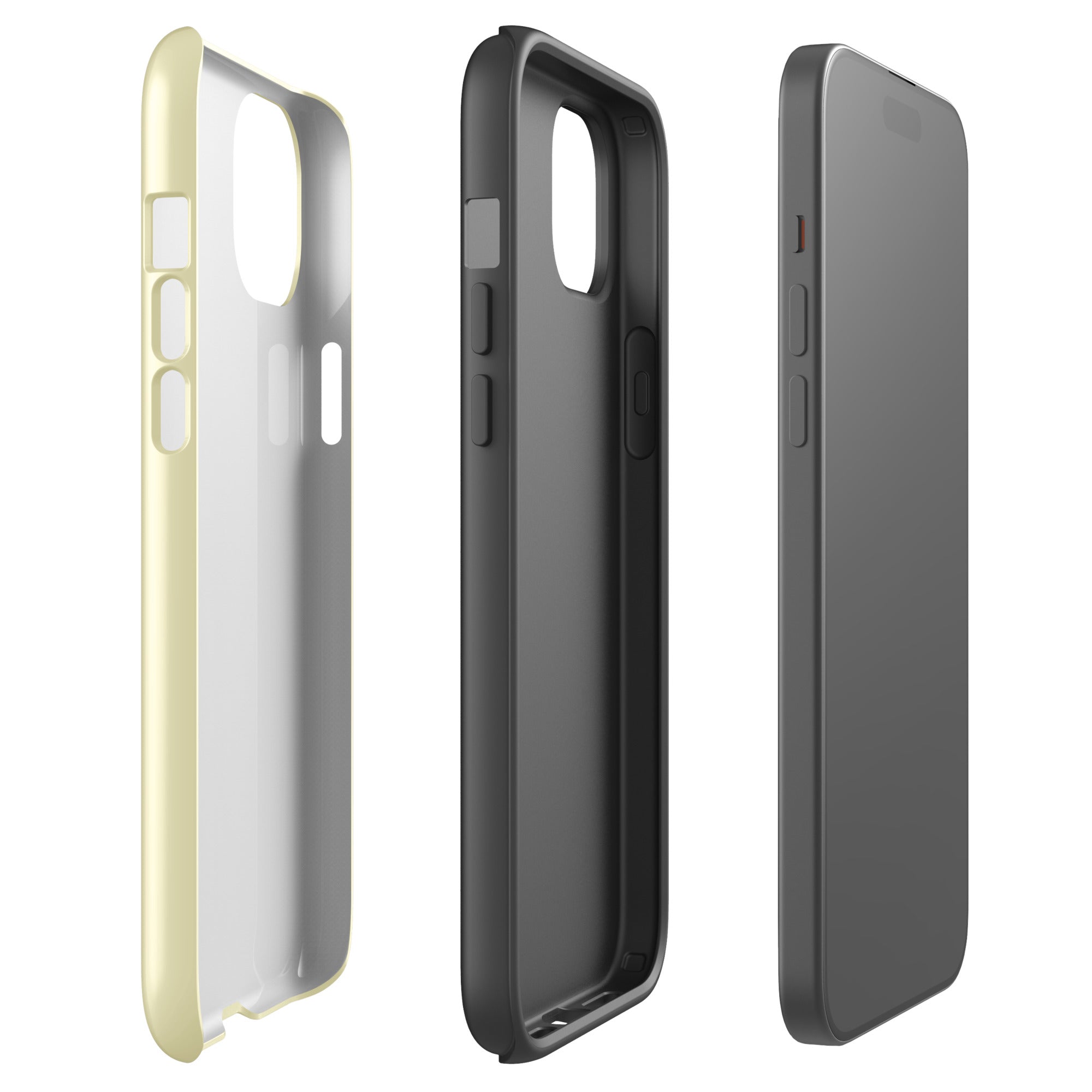 Sandy Bay tough iPhone case with gloss finish, side view – Pocket Dial