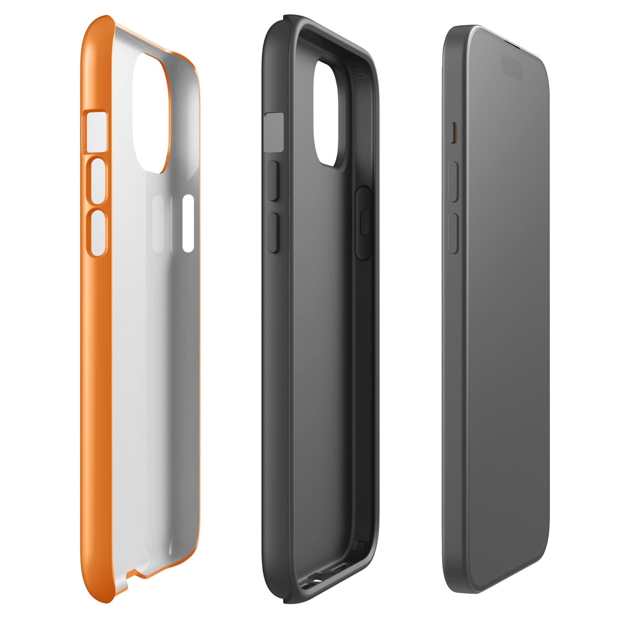 Sunset Star tough iPhone case with gloss finish, side view – Pocket Dial