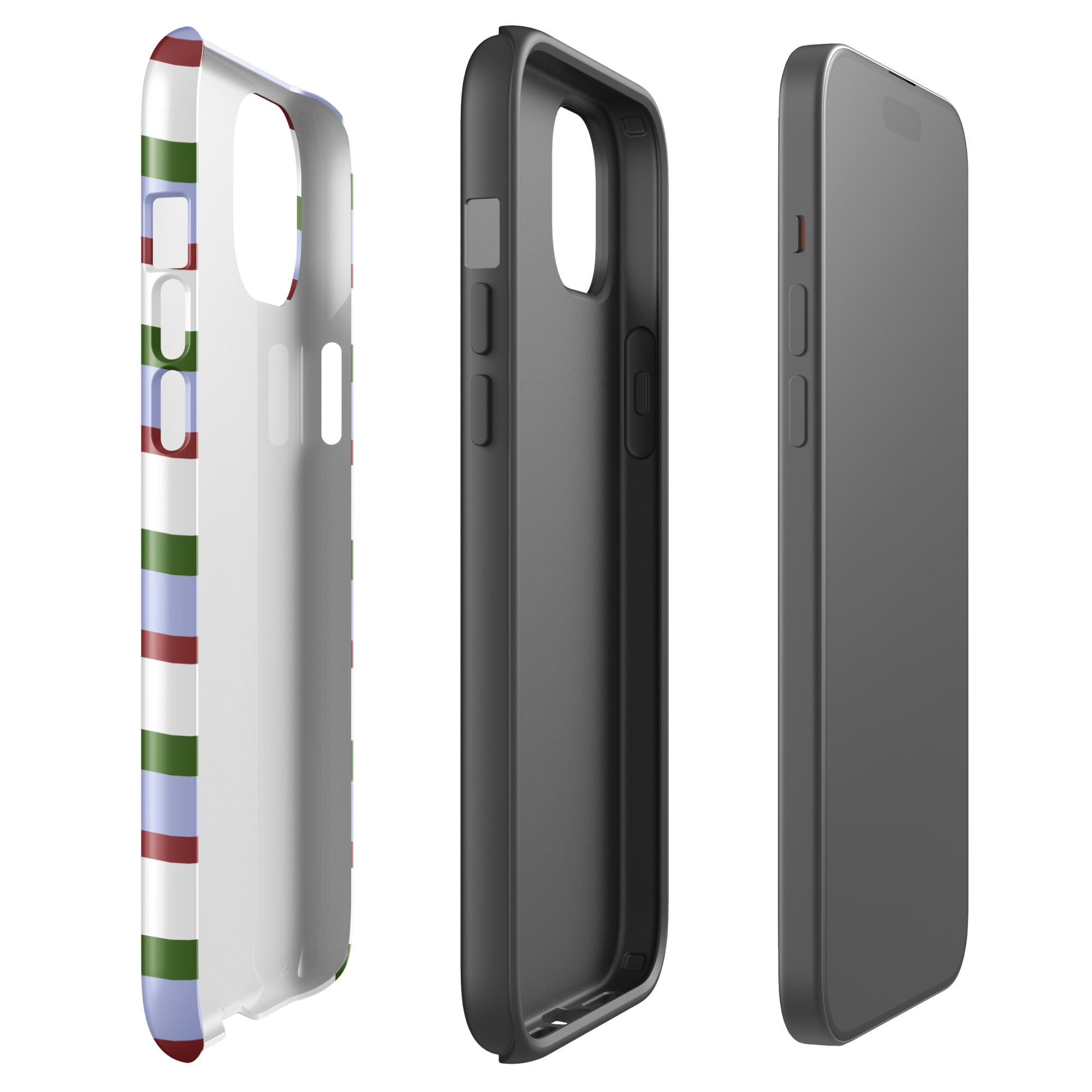Country Club tough iPhone case with gloss finish, side view – Pocket Dial