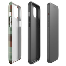 Country Plaid tough iPhone case with gloss finish, side view – Pocket Dial
