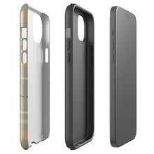 Cotswold Check tough iPhone case with gloss finish, side view – Pocket Dial