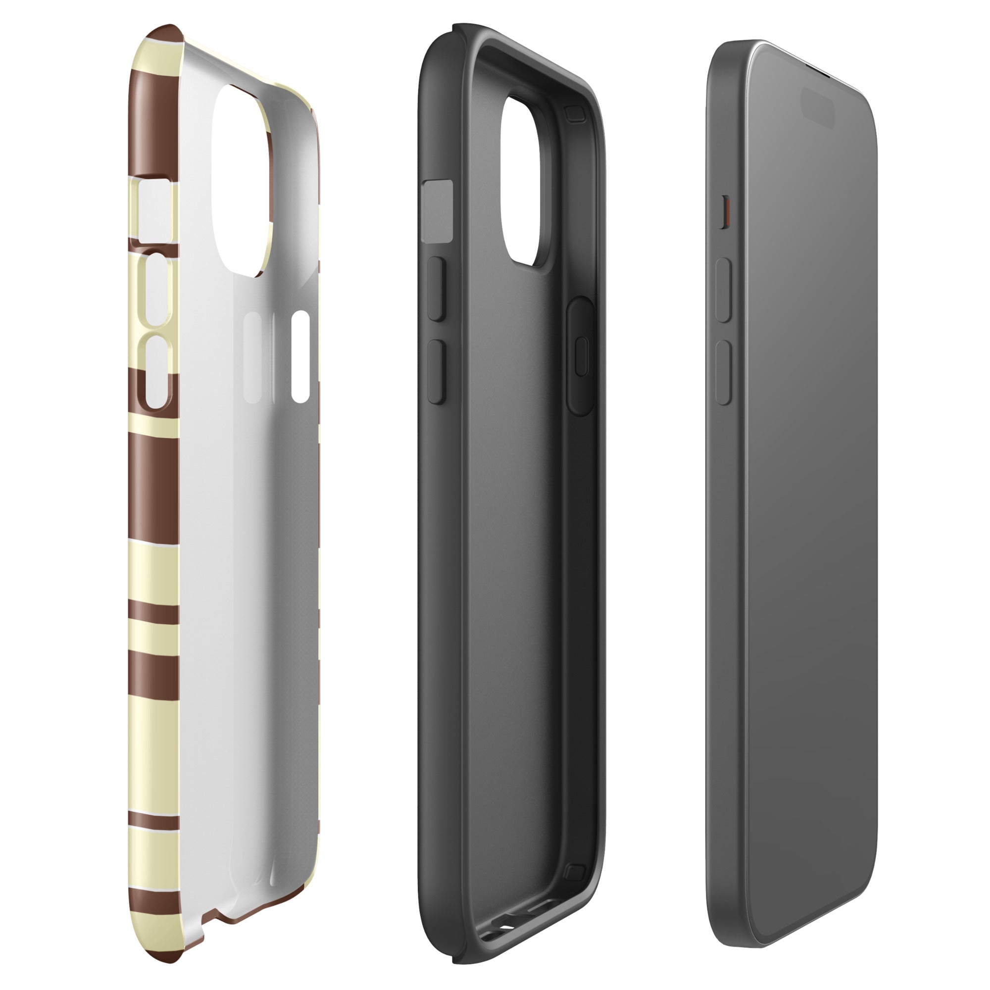 Honey Club tough iPhone case with gloss finish, side view – Pocket Dial