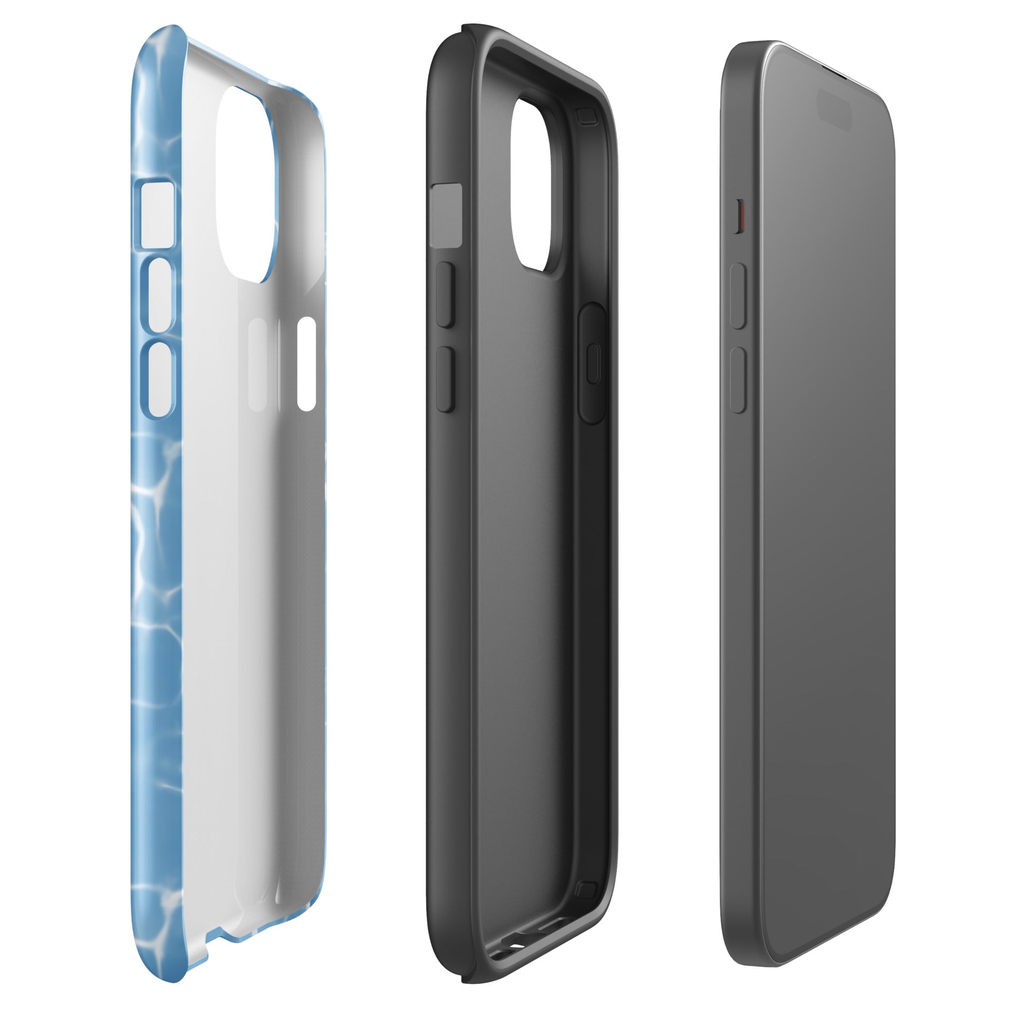 Poolside Club 🦆⭐️ tough iPhone case with gloss finish, side view – Pocket Dial