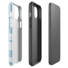 Cherry Picnic 🍒🩵 tough iPhone case with gloss finish, side view – Pocket Dial