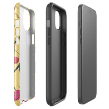 Cherry Crush 🍒💛 tough iPhone case with gloss finish, side view – Pocket Dial