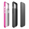 Hot Horizon tough iPhone case with gloss finish, side view – Pocket Dial