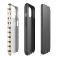 Iced Latte tough iPhone case with gloss finish, side view – Pocket Dial