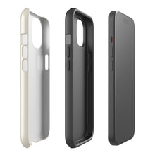 Vanilla Cream tough iPhone case with gloss finish, side view – Pocket Dial
