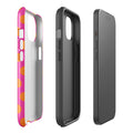 Sunset Spot tough iPhone case with gloss finish, side view – Pocket Dial