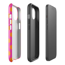 Sunset Spot tough iPhone case with gloss finish, side view – Pocket Dial